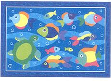 SOMETHIN' FISHY Fun Rug