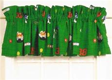 NASCAR #38 Elliott Sadler Bedding for Boys M&amp;M Racing Green Valance