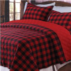 Western Plaid Cotton Quilt/Sham Set