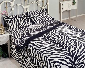 Black/White Zebra Print Bed-In-A-Bag