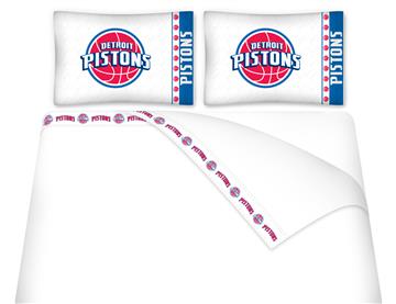 Detroit Pistons Microfiber Sheet Sets &amp; Extra Pillowcases | By DomesticBin