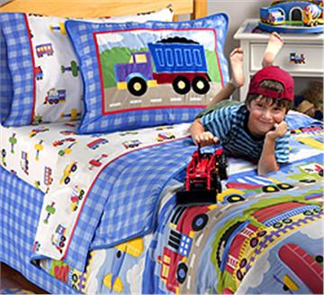 Trains, Planes, &amp; Trucks Kids Bedding by Olive Kids