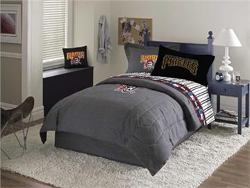 PITTSBURGH PIRATES Denim Comforter & Sheet Set Combo