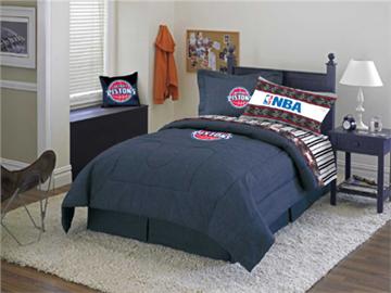 DETROIT PISTONS Denim Comforter & Sheet Set Combo
