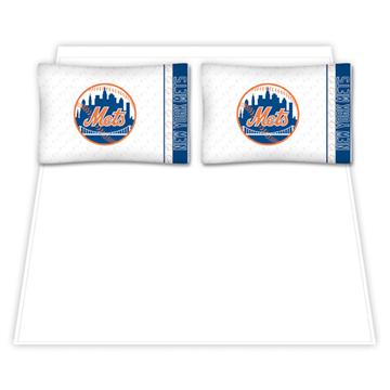 New York Mets Microfiber Sheet Sets & Extra Pillowcases