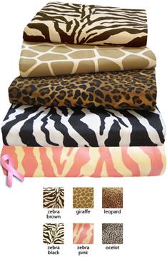 SAFARI COLLECTION 100% Cotton Sheet Sets by Scent-Sation, Inc.