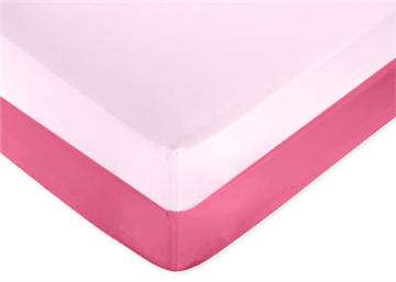 Flower Pink & Green Crib Sheet