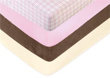 Teddy Bear Pink Crib Sheets