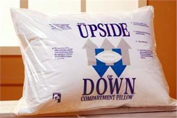 UPSIDE of DOWN ® Compartmented Pillow