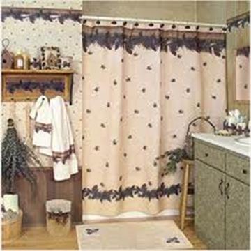 PINECONE LODGE Shower Curtain & Accessories