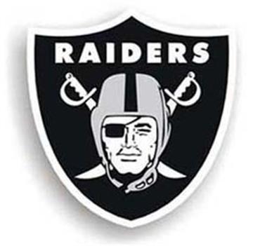 Oakland Raiders 12" Magnet