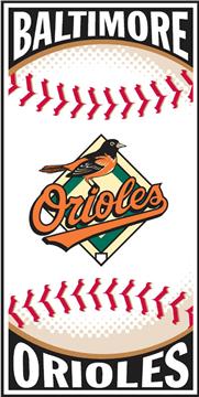 Baltimore Orioles Centerfield Beach Towel