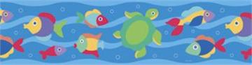 SOMETHIN' FISHY Kids Bedding by Olive Kids Wall Border