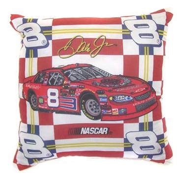 DALE EARNHARDT, JR. Red Decorative Pillow