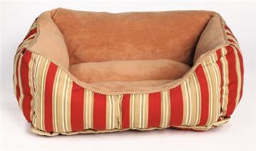STRIPED RECTANGULAR CUDDLE UP®, Red 17"x20" Small