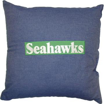SEATTLE SEAHAWKS 18" Denim Square Pillow