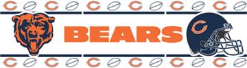CHICAGO BEARS Wall Border