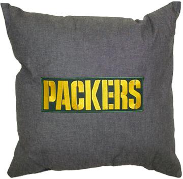 NFL Greenbay Packers Denim 18" Square Pillow