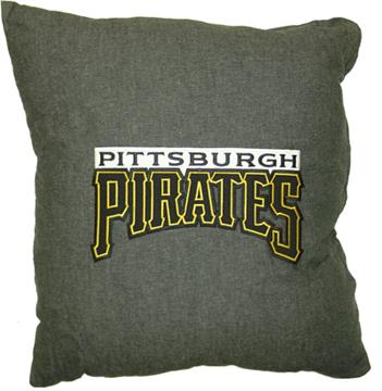 PITTSBURGH PIRATES 18" Denim Square Pillow