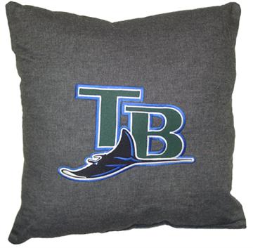 TAMPA BAY  RAYS 18" Denim Square Pillow