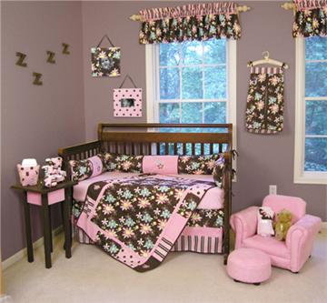 BLOSSOMS Nursery Bedding & Accessories by Trend Lab