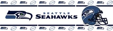 SEATTLE SEAHAWKS Wall Border