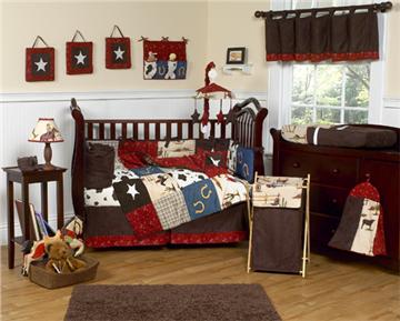 Wild West 9pc Crib Bedding Set
