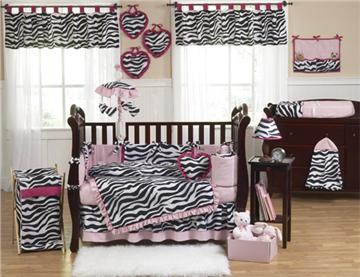 Zebra 9pc Crib Bedding Set