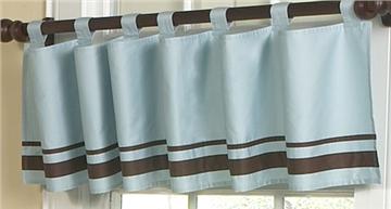 Blue & Brown Hotel Valance