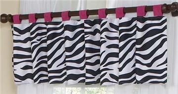 Zebra Valance