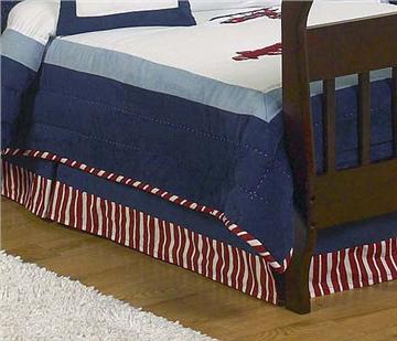 Vintage Aviator Crib/Toddler Bedskirt