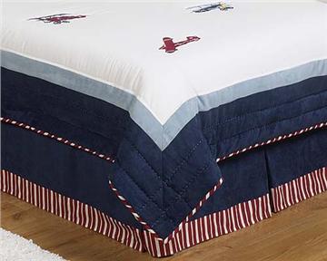 Vintage Aviator Full/Queen Bedskirt