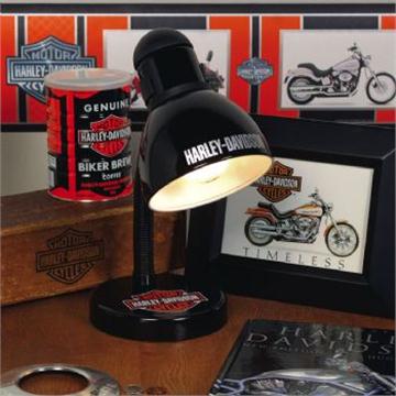 Harley Davidson Black Desk Lamp