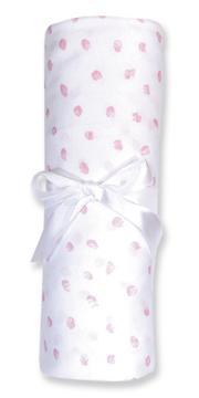 Pink Dot Jersey Crib Sheet-100% Cotton
