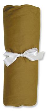 Solid Caramel Jersey Crib Sheet-100% Cotton Jersey
