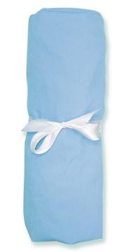 Solid Blue Jersey Crib Sheet-100% Cotton Jersey