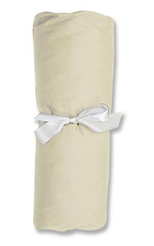 NOAH'S ARK Flannel Crib Sheet-100% Cotton Flannel Solid Ecru