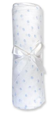 Blue Dot Jersey Crib Sheet-100% Cotton