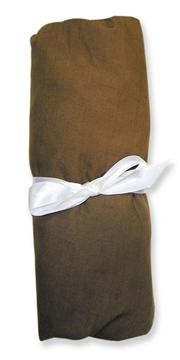 Solid Chocolate Jersey Crib Sheet-100% Cotton Jersey