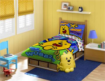 WUBBZY 4 PC Toddler Bedding Set