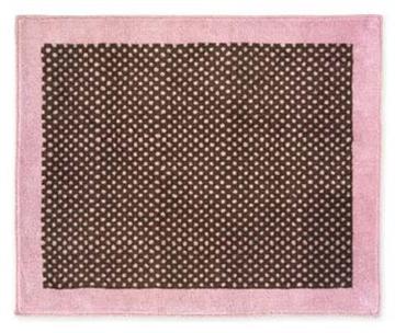 Pink & Brown Toile Rug