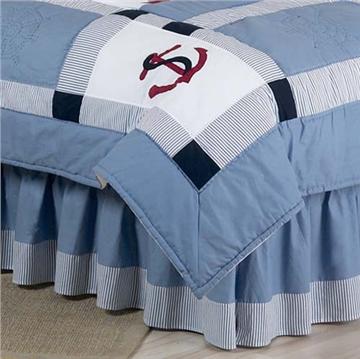 Come Sail Away Crib/Toddler Bedskirt