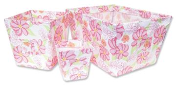 Hula Baby 3pc Fabric Storage Bin Set