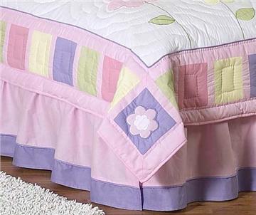 Butterfly Pink & Lavender Full/Queen Bedskirt
