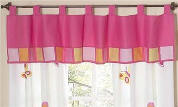 Butterfly Pink & Orange Valance