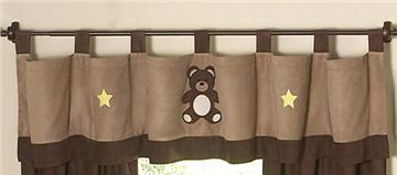 Teddy Bear Chocolate Valance