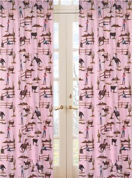 Cowgirl Print Window Panels