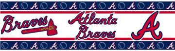 MLB Atlanta Braves Peel & Stick Wall Border