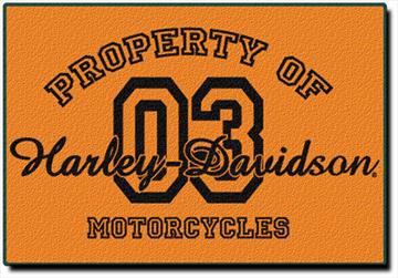 Harley Davidson Property Of Rug