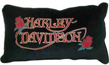 Harley Davidson Heart Tattoo Pillow
